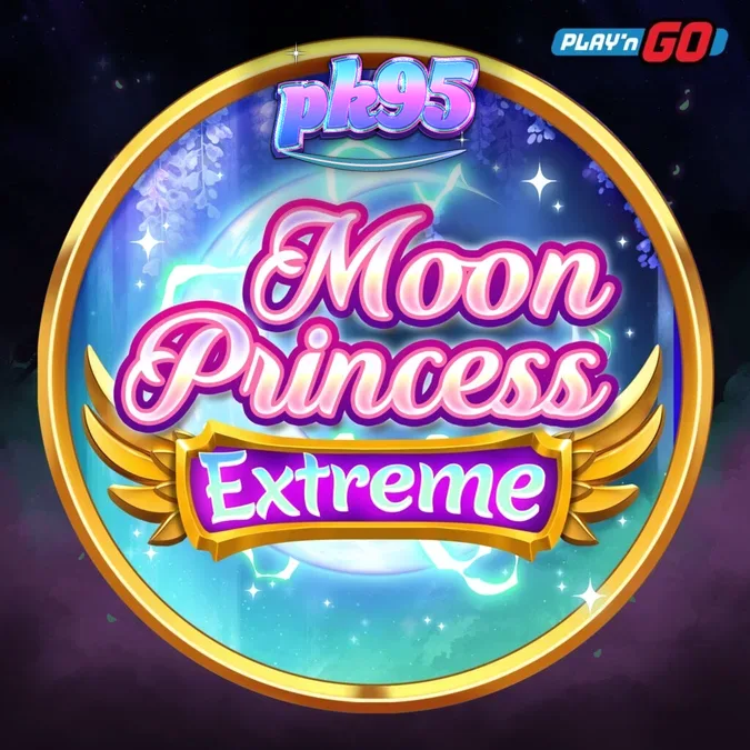 Tampilan visual grid 5x5 dan karakter putri dalam slot Moon Princess Extreme